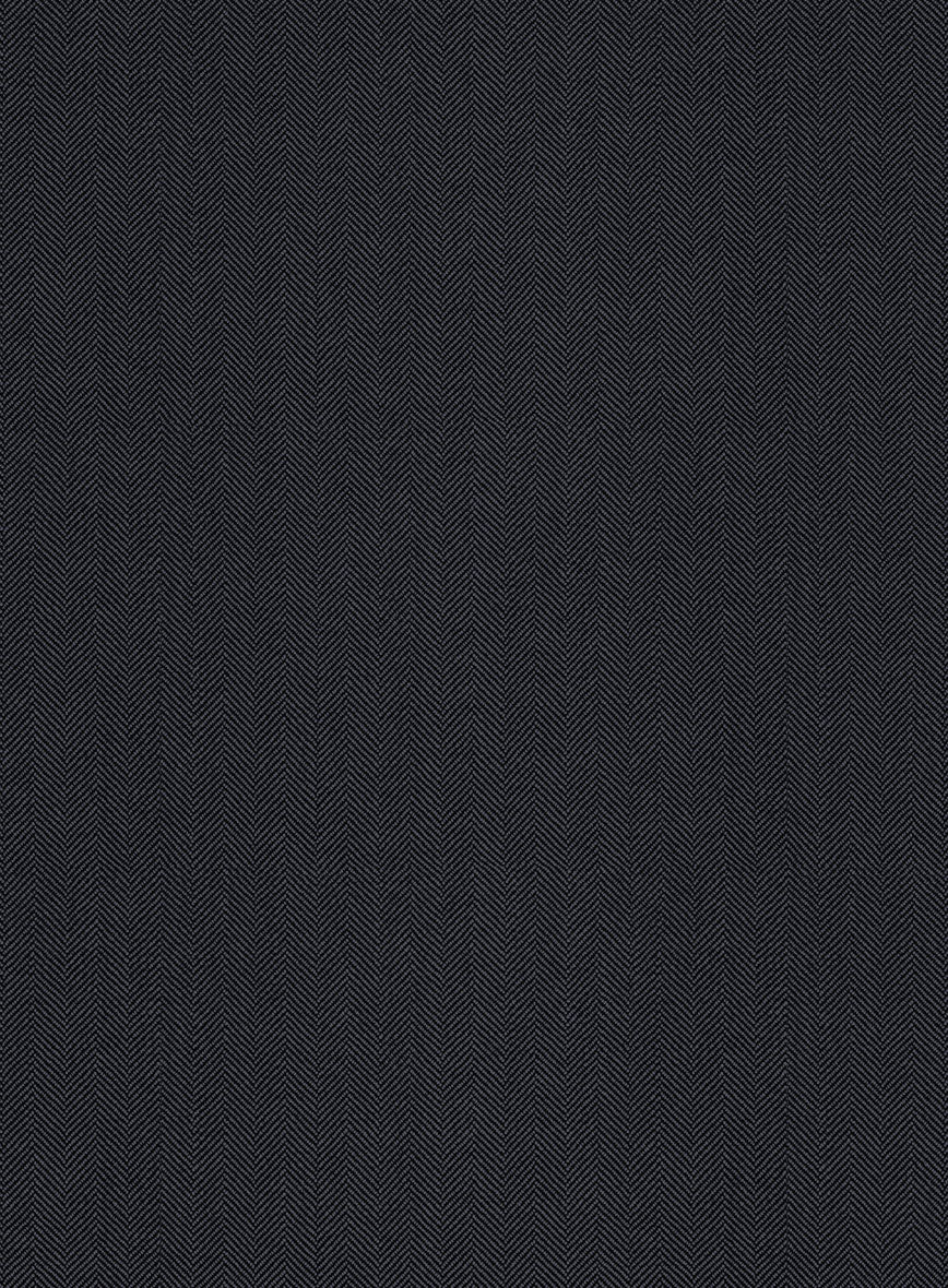 Scabal Eziki Herringbone Blue Wool Jacket - Image 3