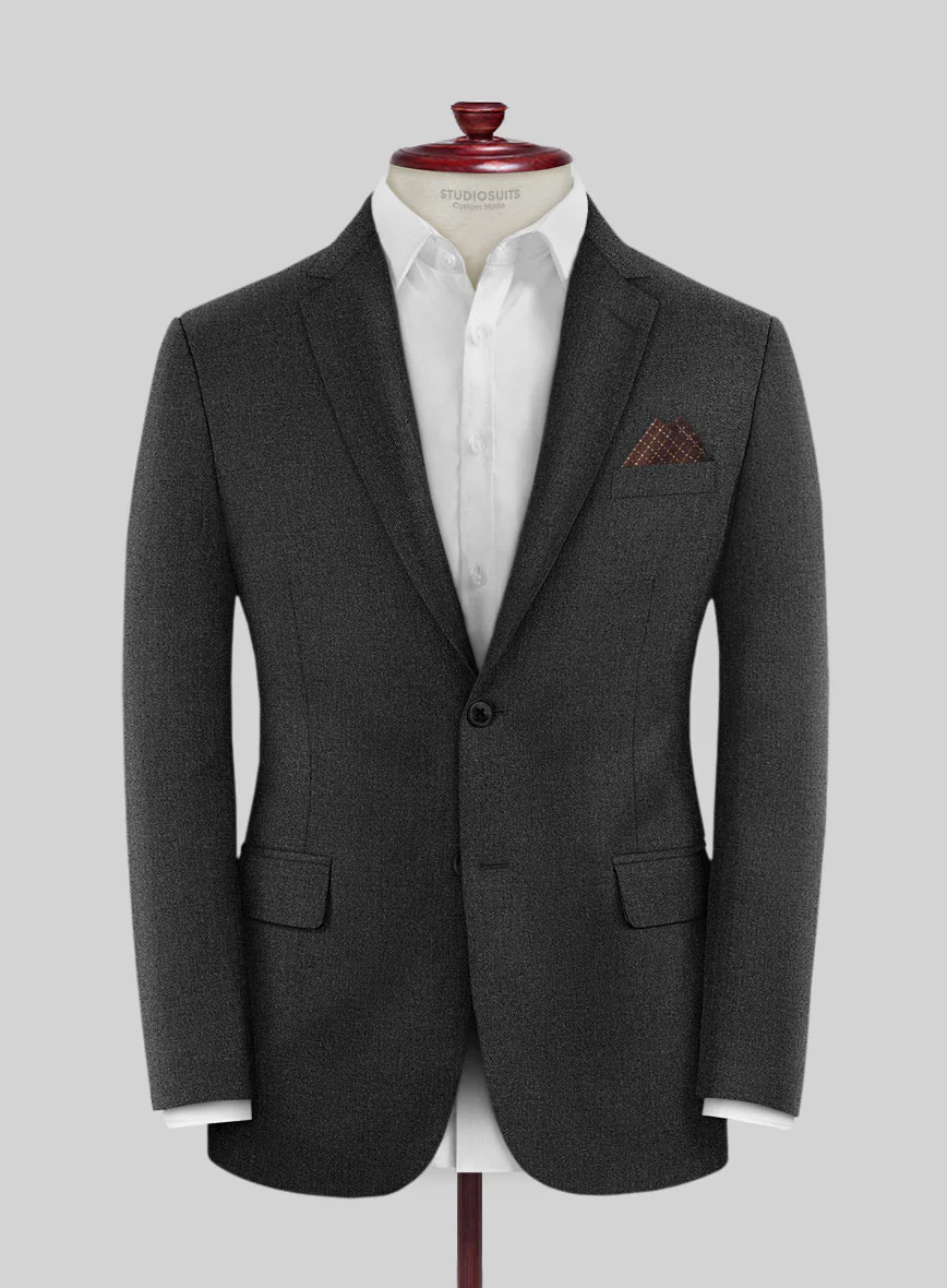 Scabal Ferbi Dark Gray Wool Jacket