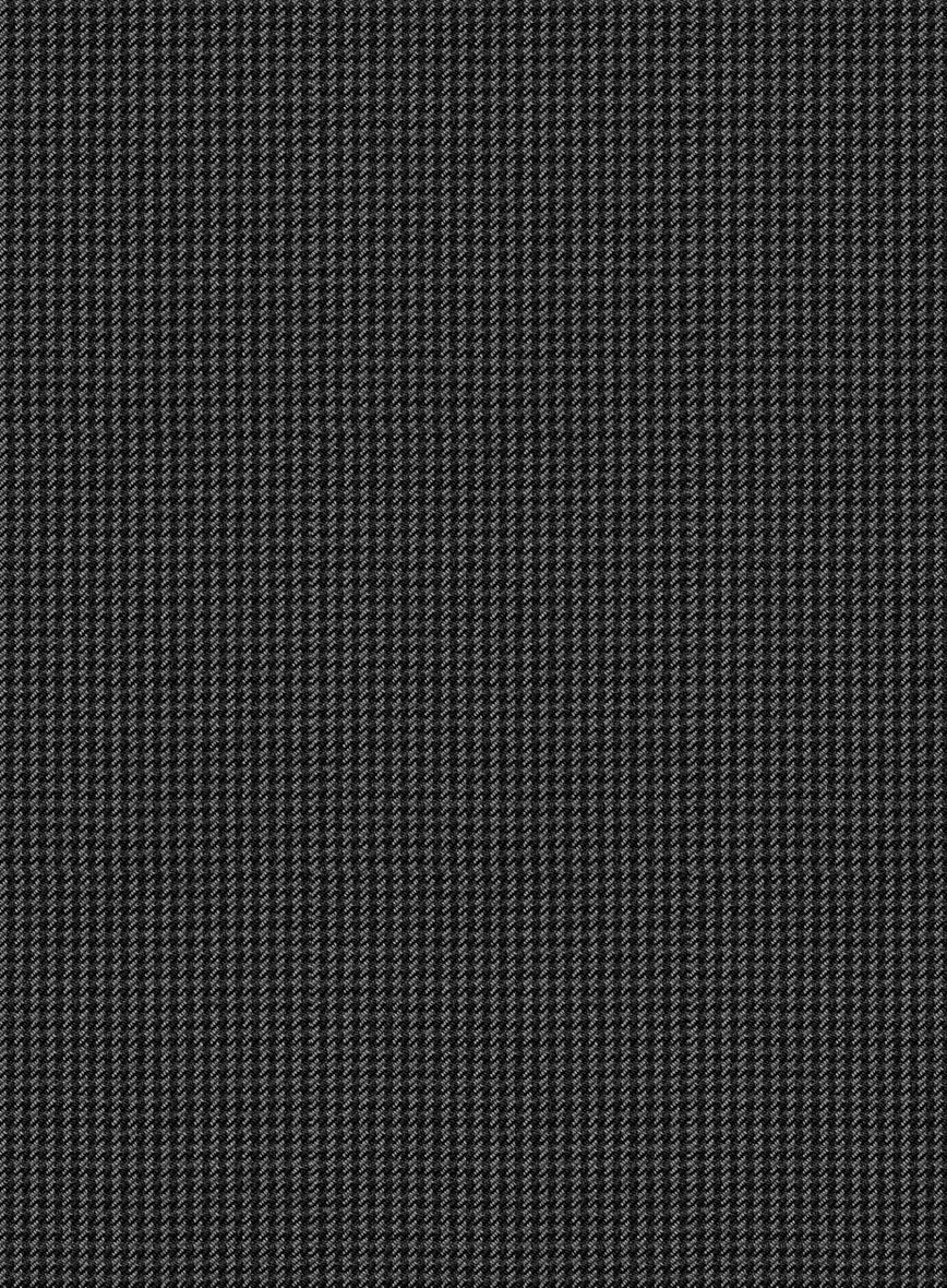 Scabal Ghru Houndstooth Gray Wool Jacket - Image 3