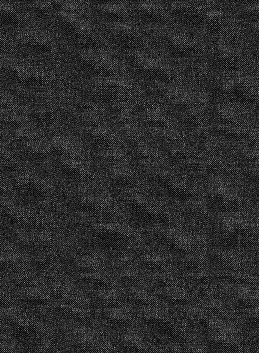 Scabal Gilbe Twill Charcoal Wool Suit - Image 7