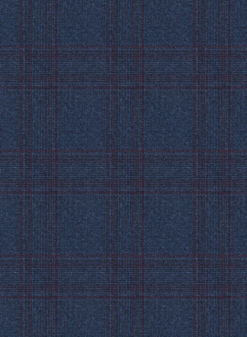 Scabal Gulf Blue Wool Suit - Image 6