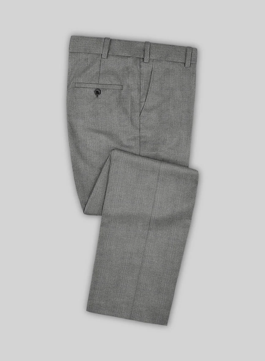 Scabal Hidal Checks Gray Wool Pants