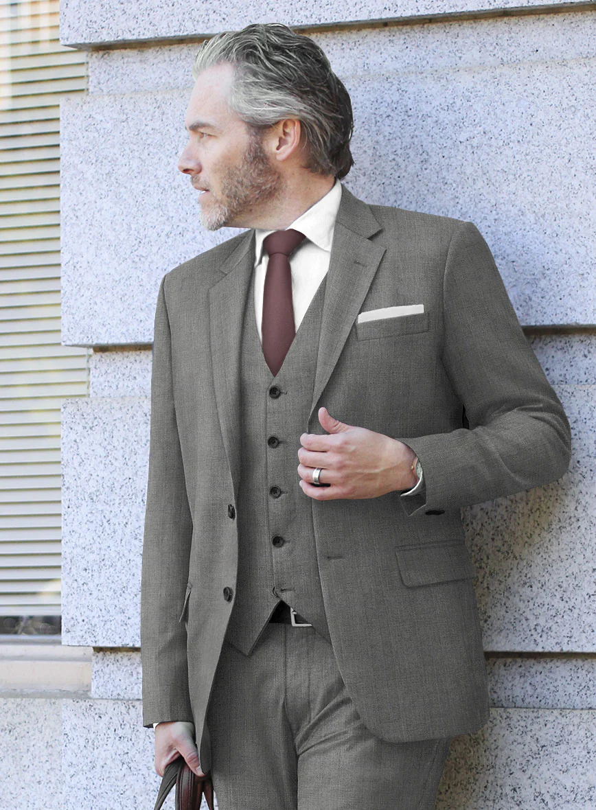 Scabal Hidal Checks Gray Wool Suit - Image 5