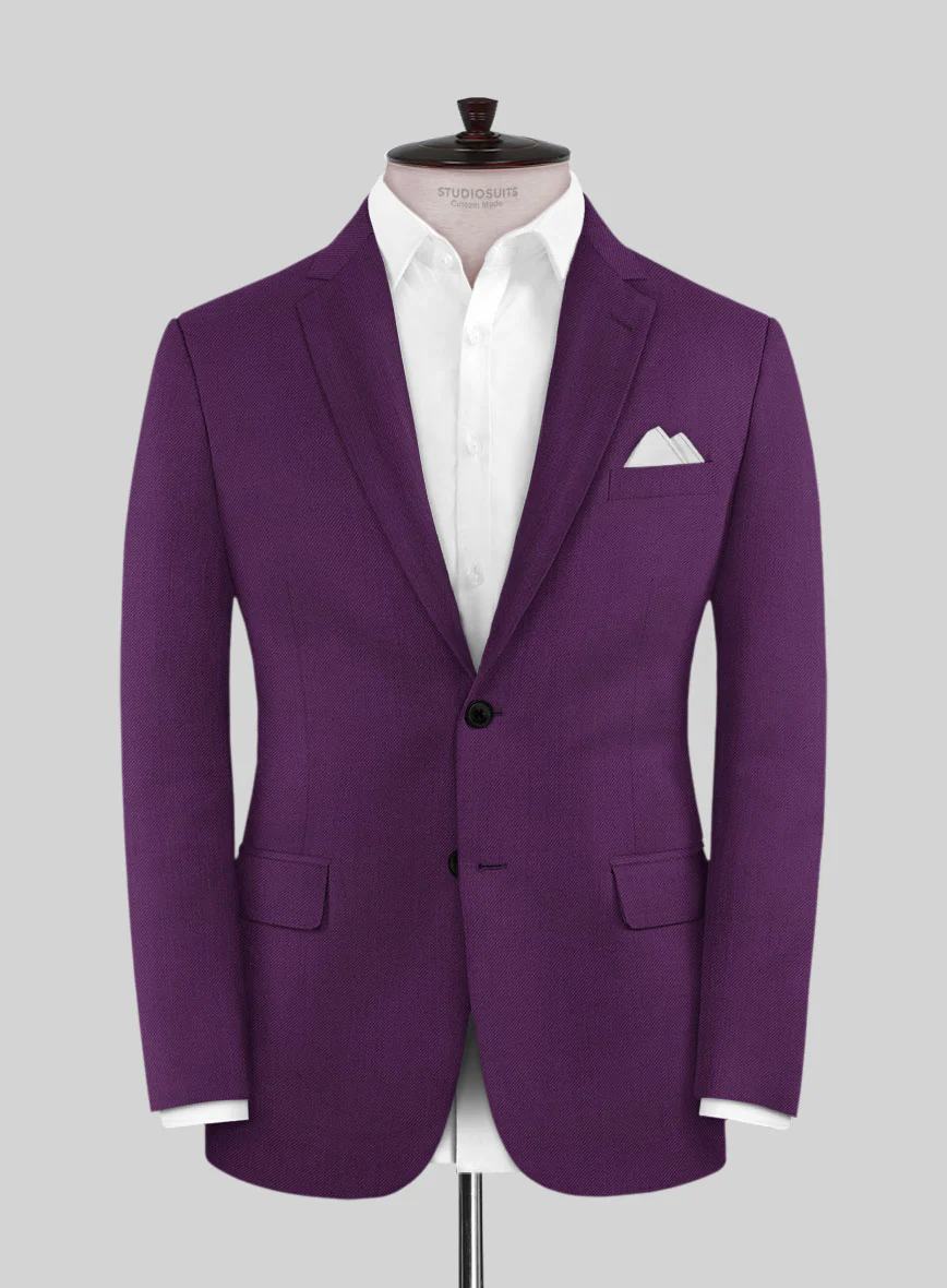Scabal Hot Purple Wool Jacket