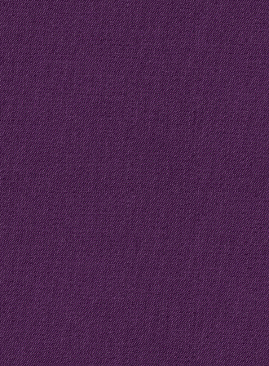 Scabal Hot Purple Wool Pants - Image 3