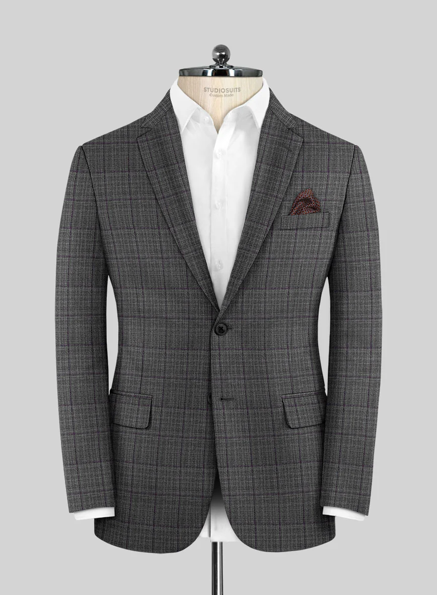 Scabal Dark Gray Wool Jacket