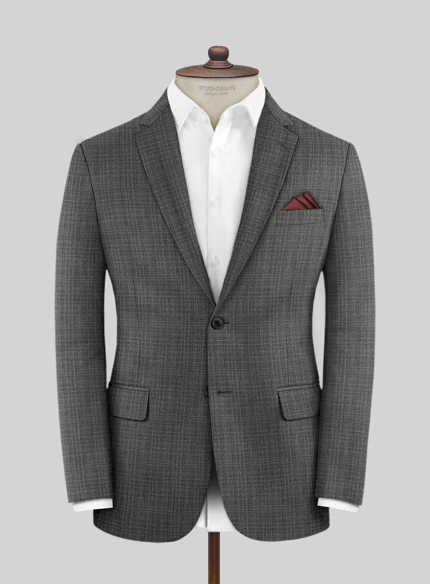Scabal Slate Gray Wool Jacket