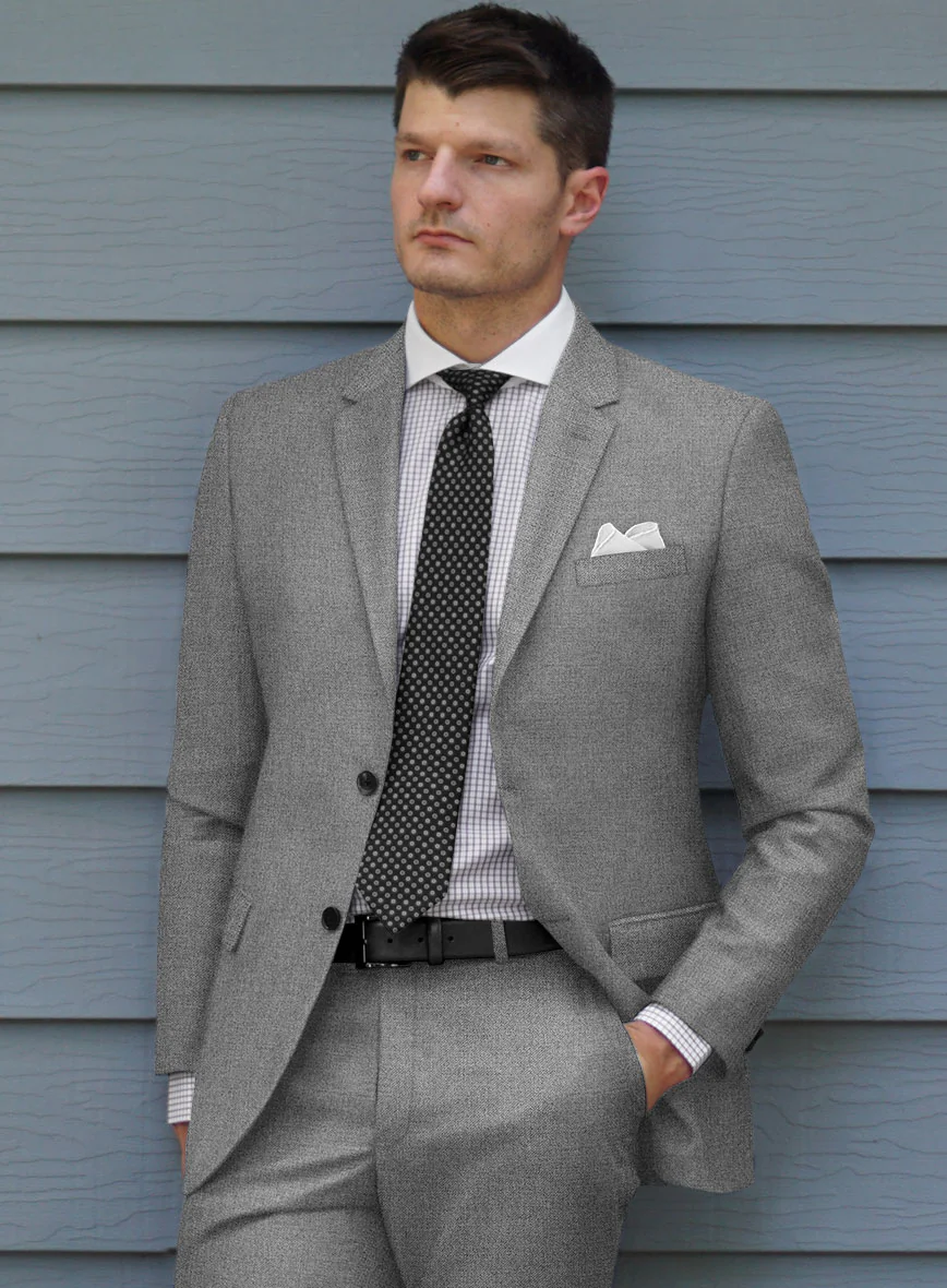 Scabal Lissar Light Gray Wool Suit - Image 4