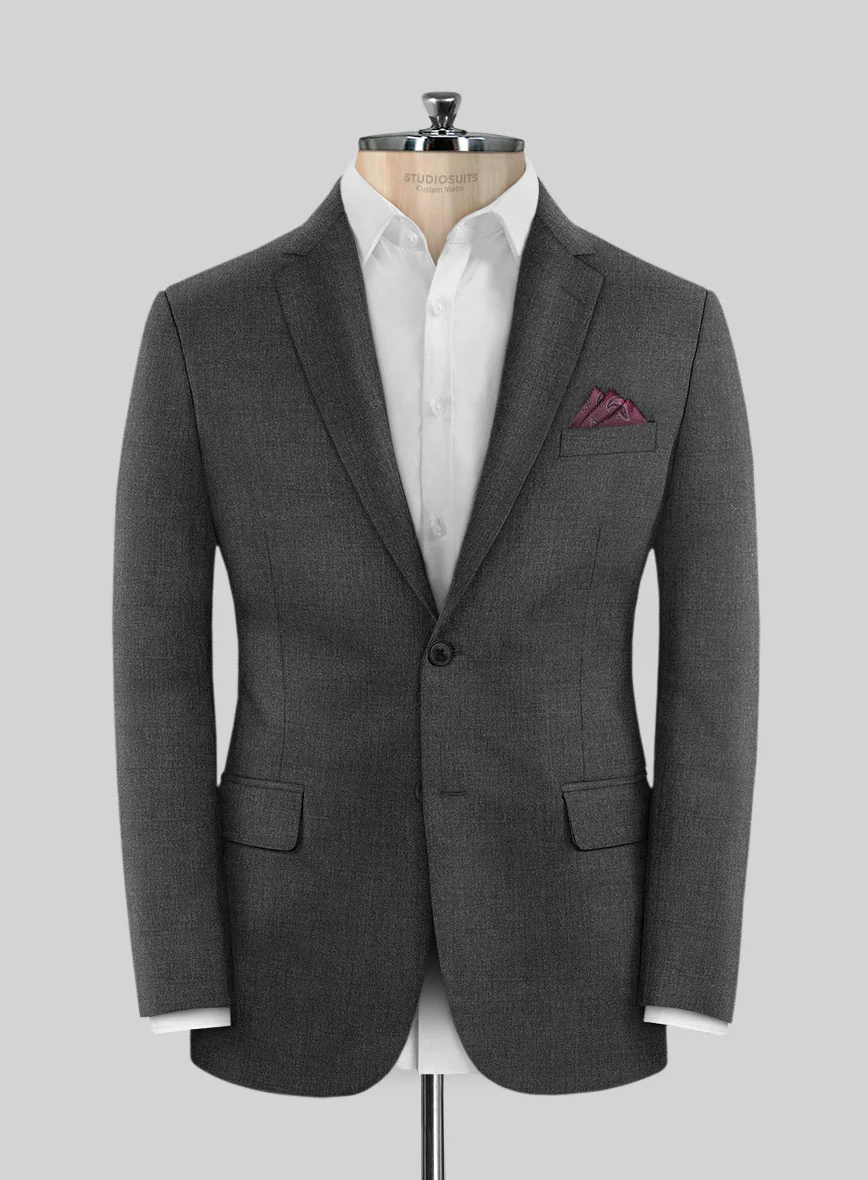 Scabal Londoner Dark Gray Wool Jacket