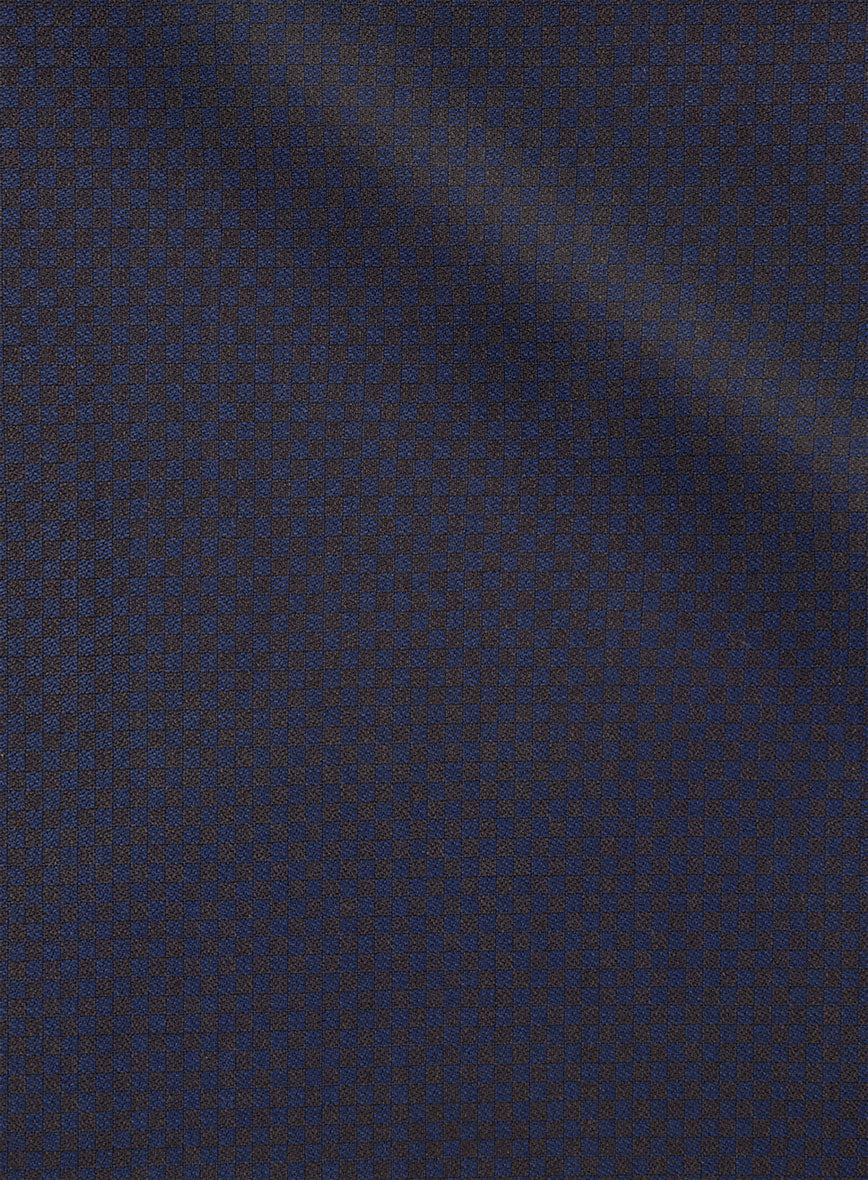 Scabal Londoner Gallo Blue Wool Pants - Image 3
