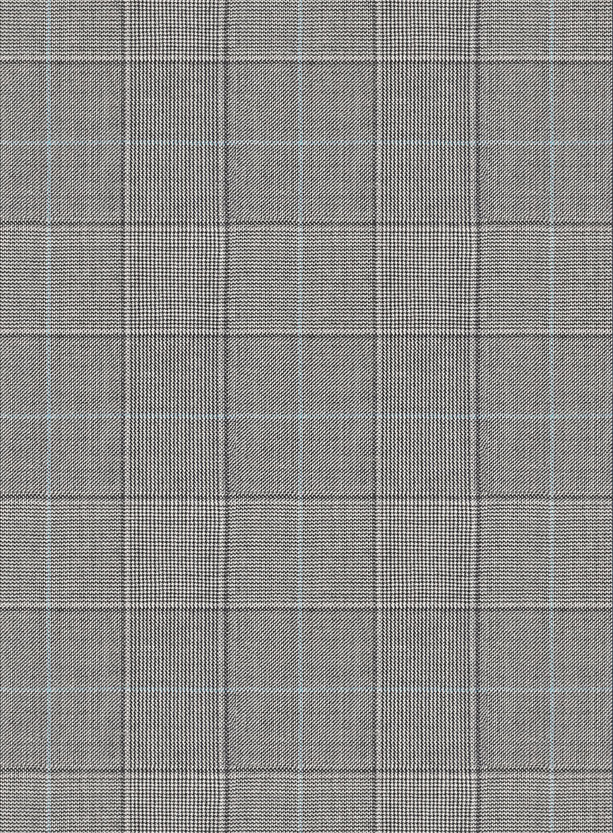 Scabal Londoner Glen Gray Wool Pants - Image 3