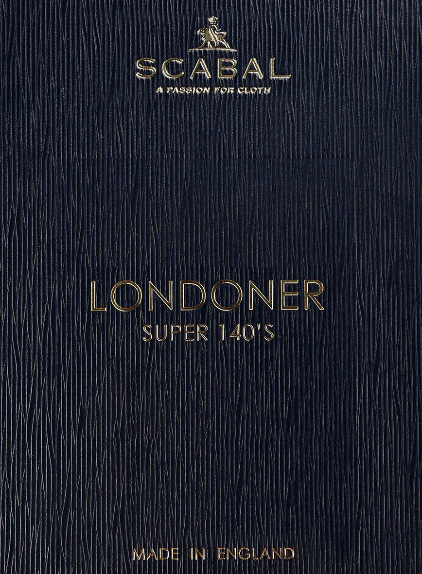 Scabal Londoner Inagi Checks Gray Wool Pants - Image 4