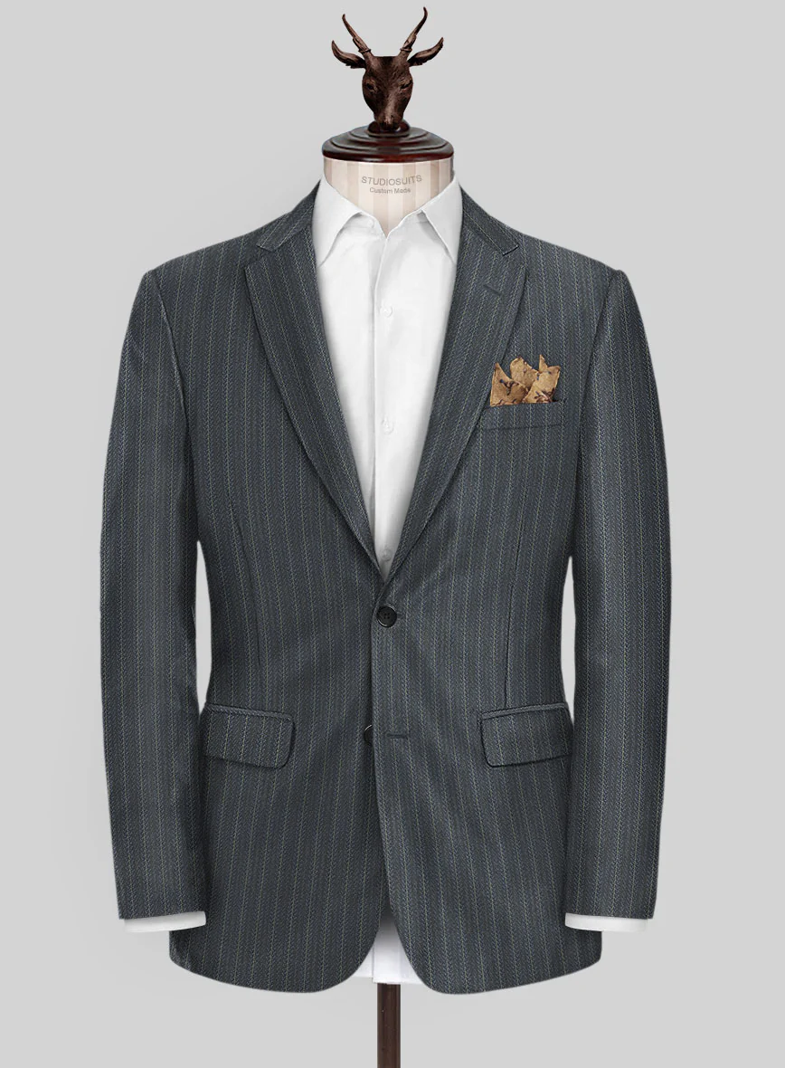 Scabal Londoner Metra Gray Wool Jacket