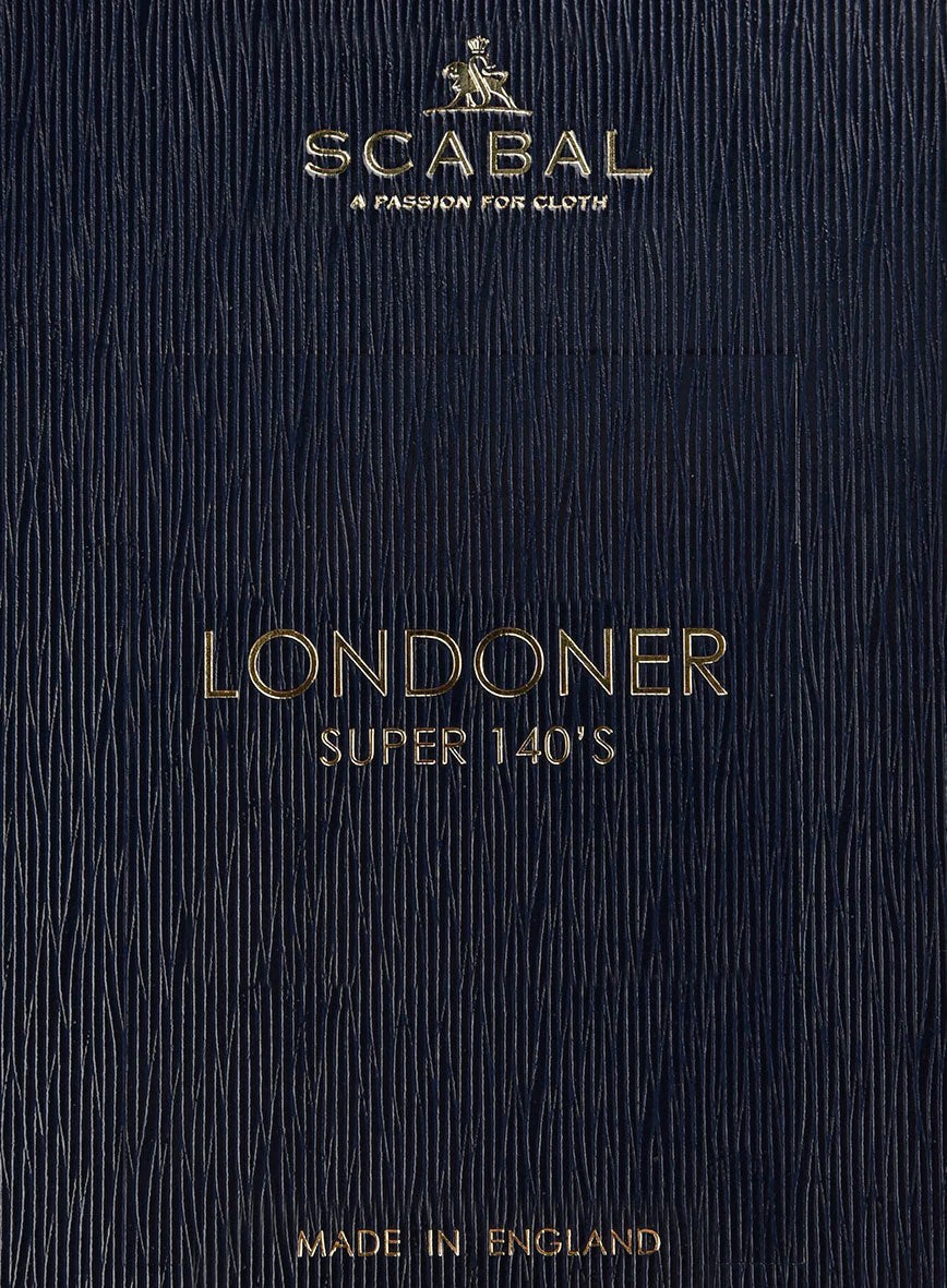 Scabal Londoner Toconi Stripe Blue Wool Jacket - Image 3