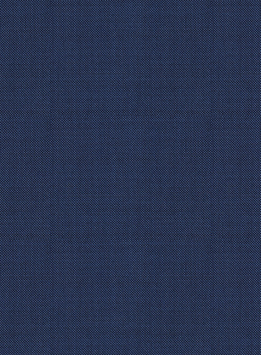 Scabal Lucin Twill Blue Wool Pants - Image 3