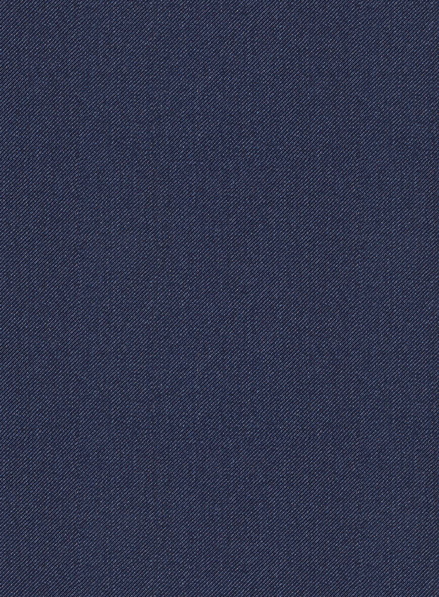 Scabal Merigo Denim Blue Wool Pants - Image 3