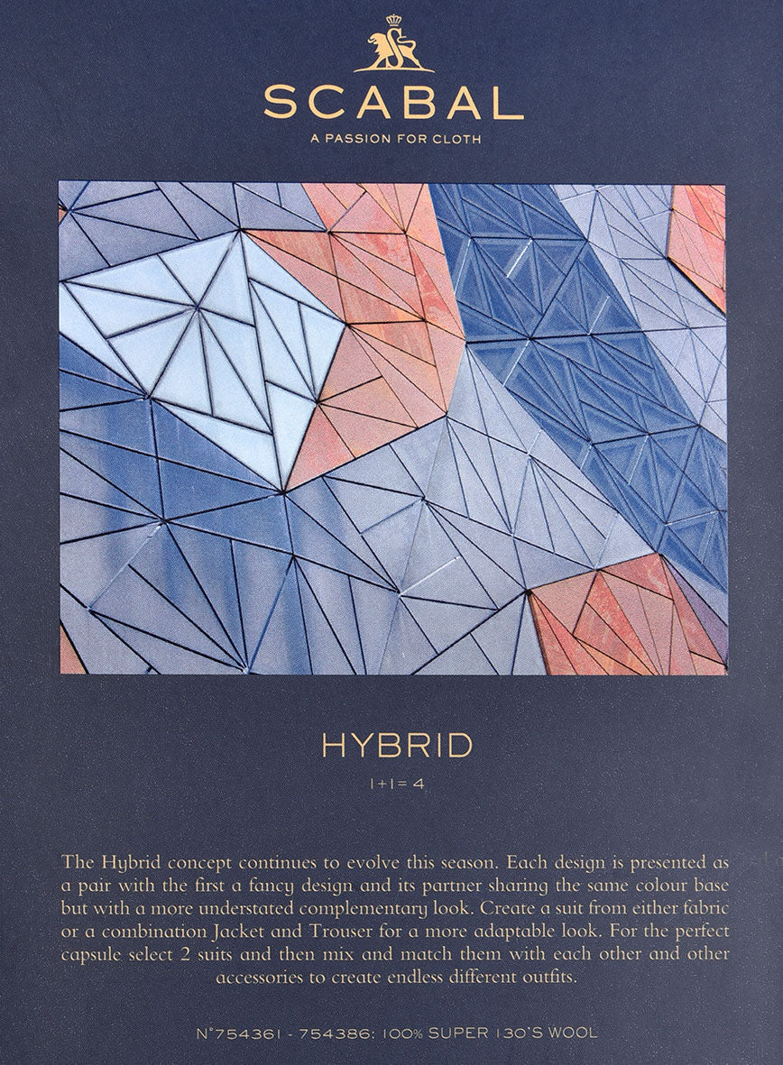 Scabal Misty Blue Wool Pants - Image 5