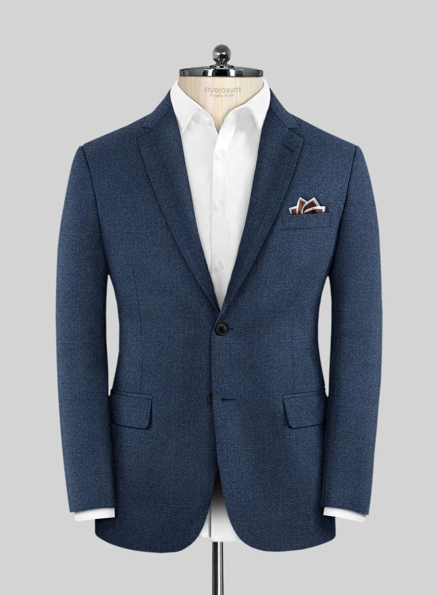 Scabal Nile Blue Wool Jacket