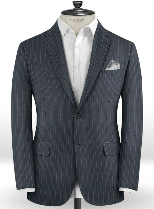 Scabal Notio Blue Wool Jacket