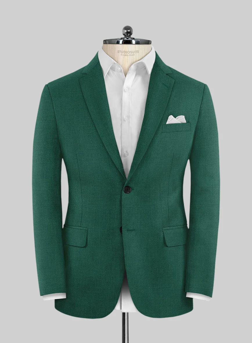 Scabal Oslo Green Wool Suit - Image 3