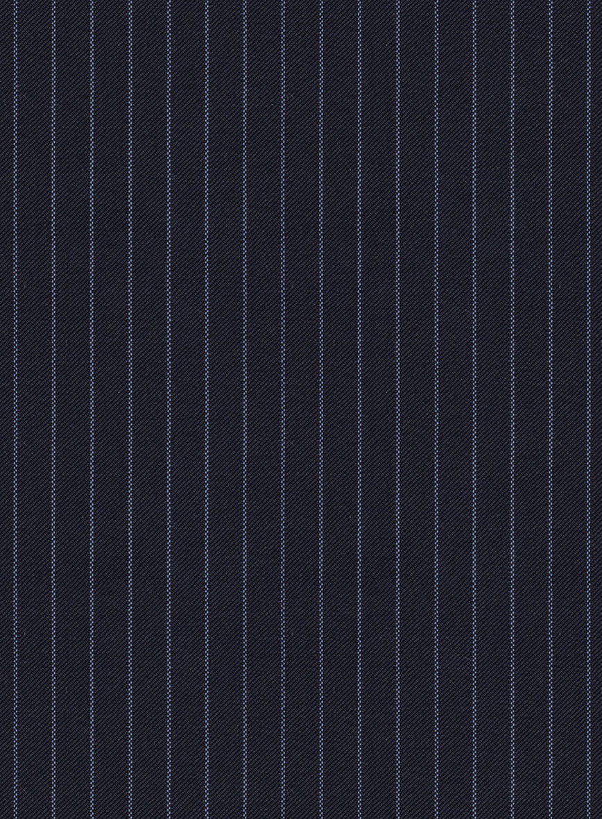 Scabal Paqui Stripe Blue Wool Jacket - Image 3