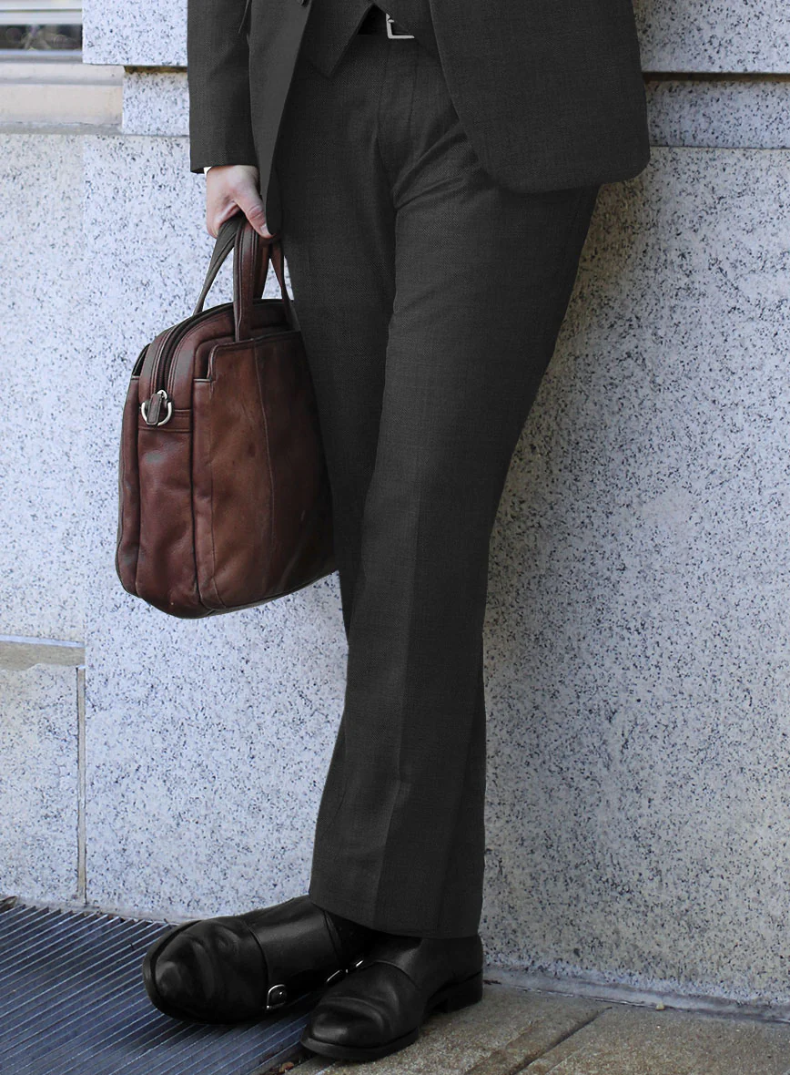 Scabal Perddi Black Wool Suit - Image 5