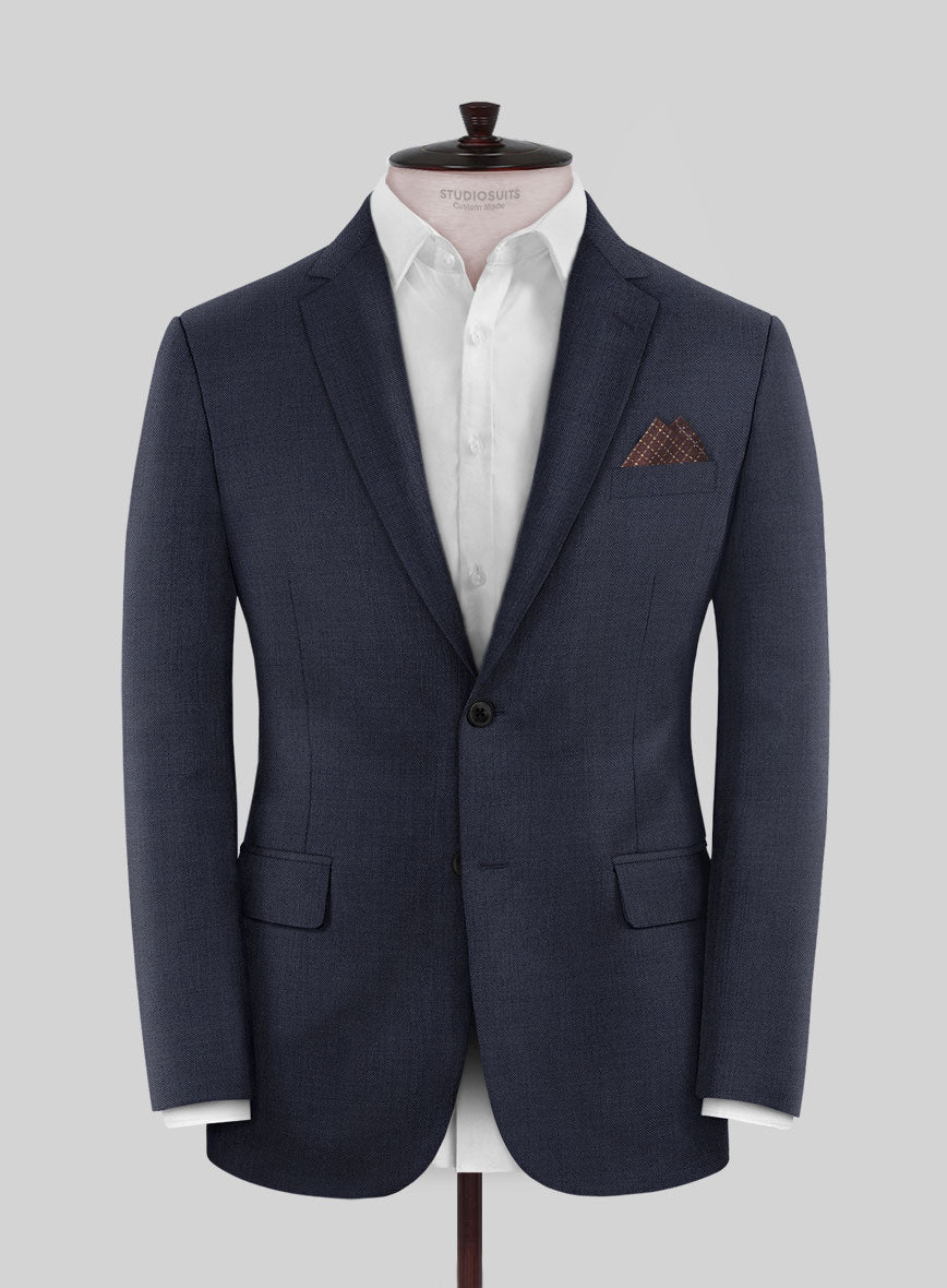 Scabal Ploci Blue Wool Jacket