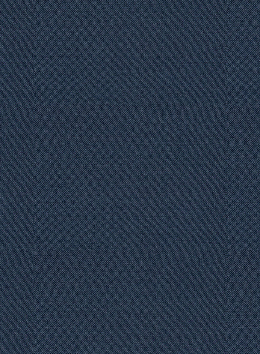 Scabal Potri Prussian Blue Wool Pants - Image 3