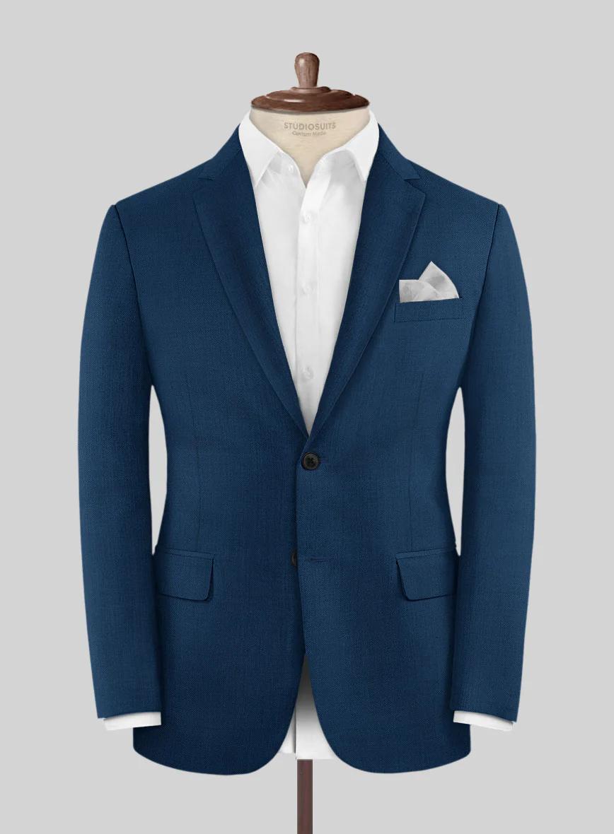 Scabal Prussian Blue Wool Jacket