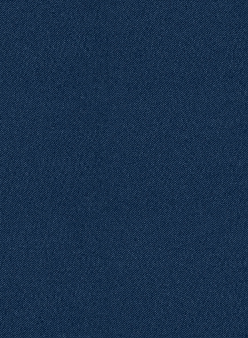 Scabal Prussian Blue Wool Pants - Image 3