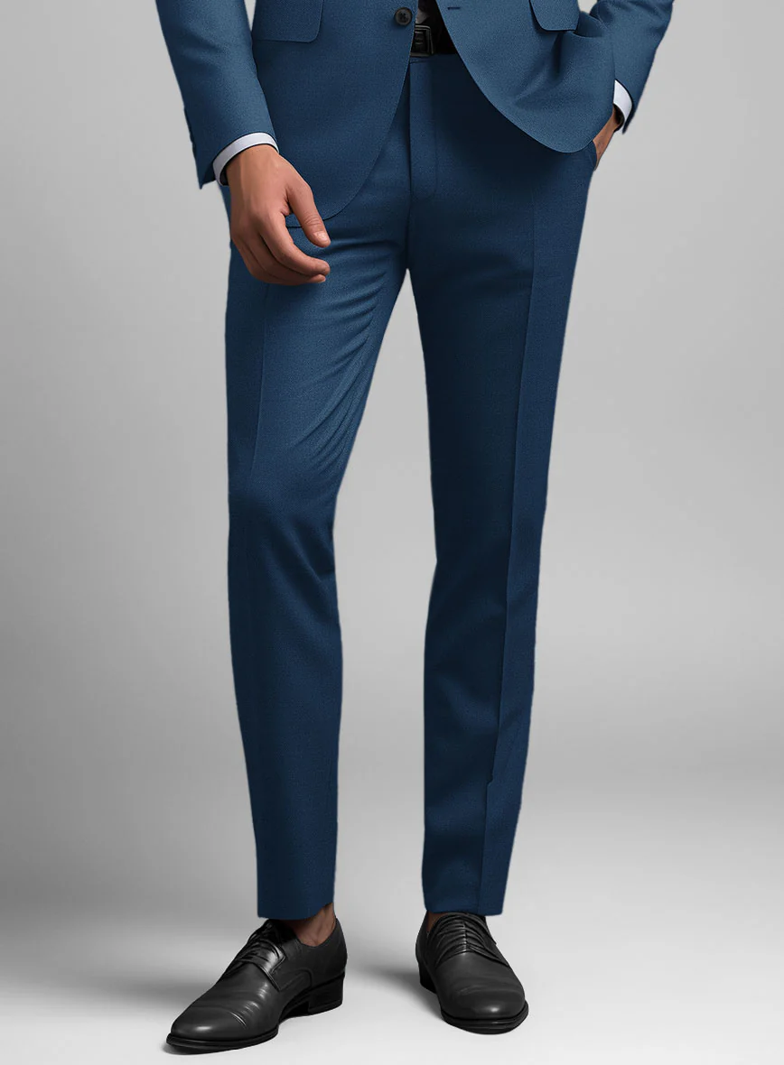 Scabal Prussian Blue Wool Suit - Image 5