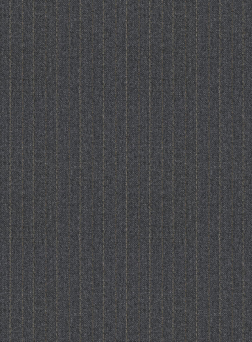 Scabal Rass Stripe Gray Wool Jacket - Image 3