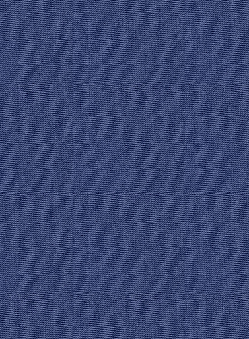 Scabal Royal Blue Cashmere Cotton Pants - Image 2