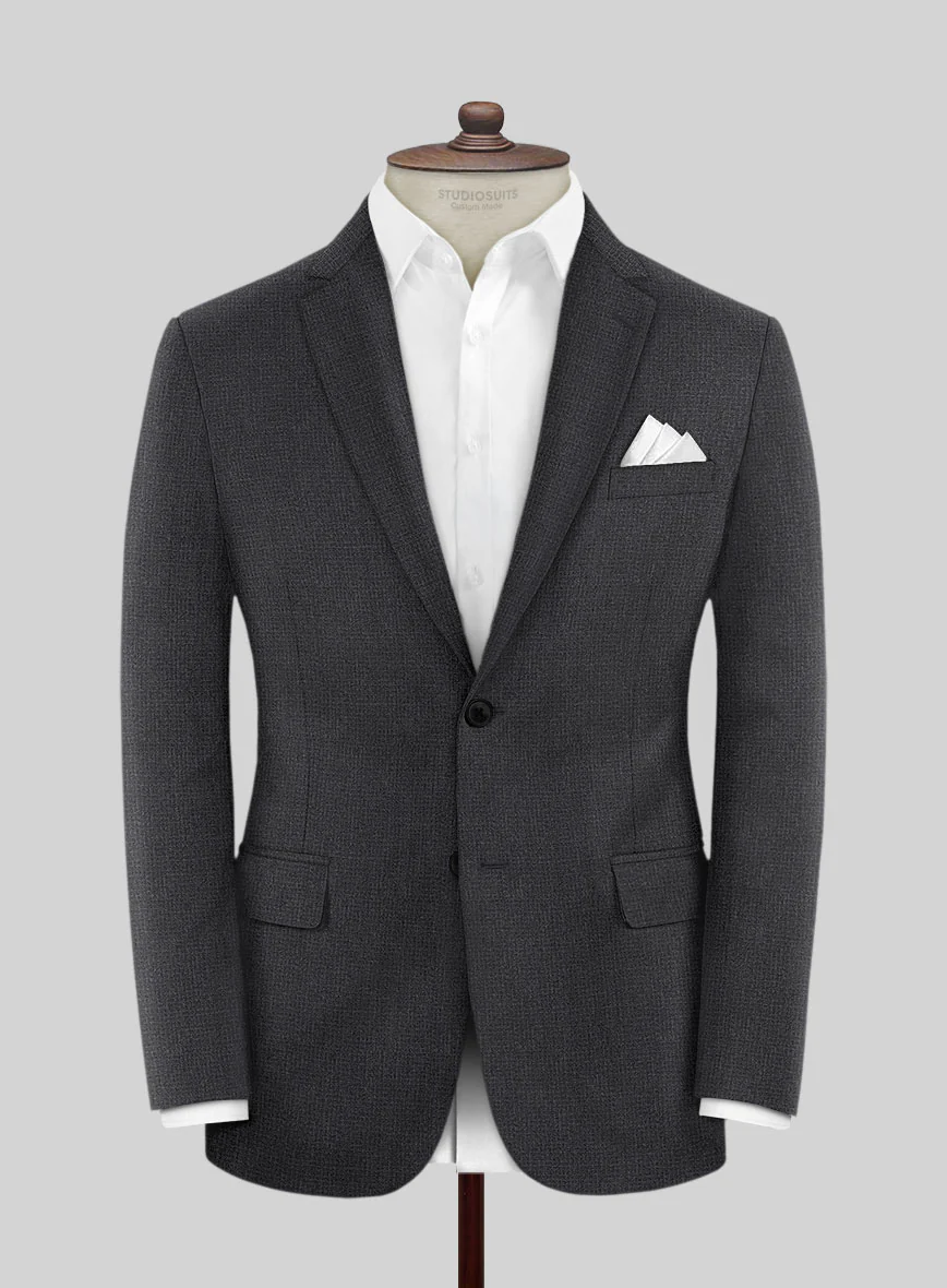 Scabal Sapphire Celmar Gray Wool Jacket
