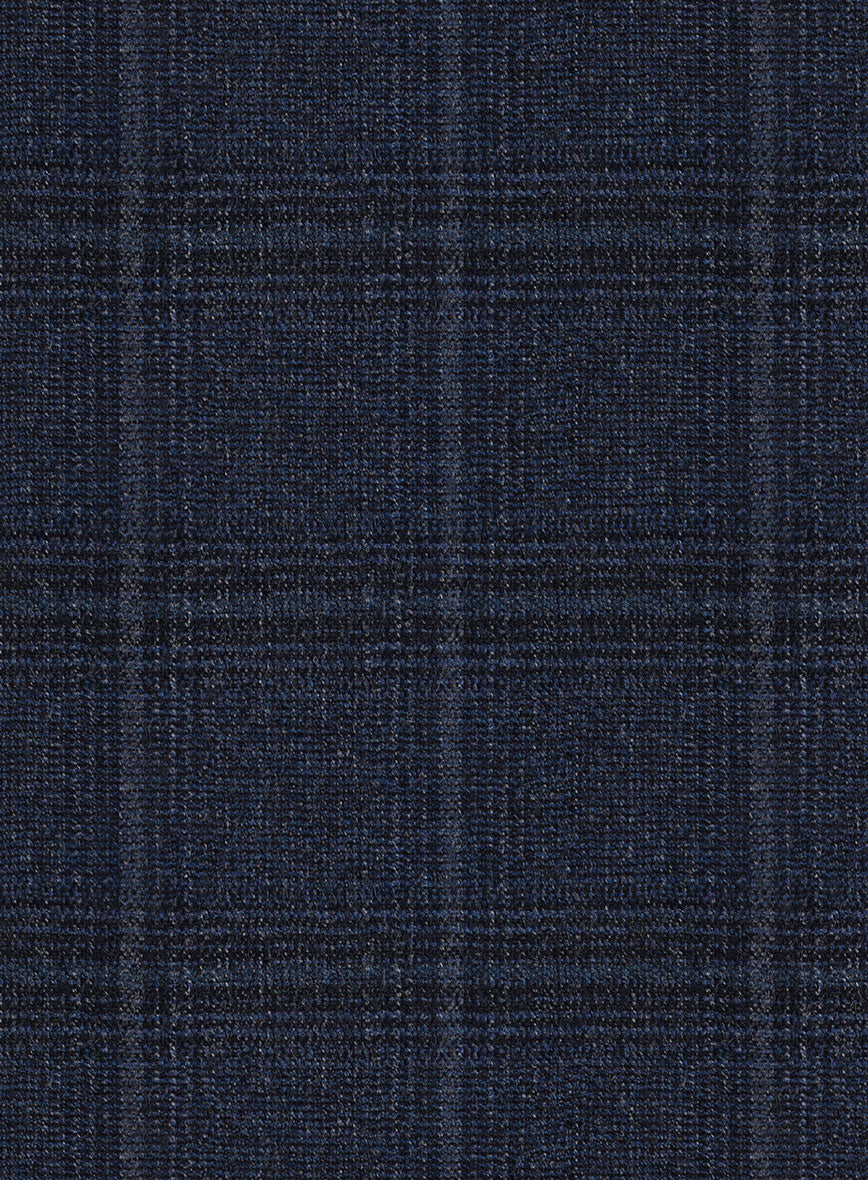 Scabal Sapphire Glen Blue Wool Jacket - Image 2