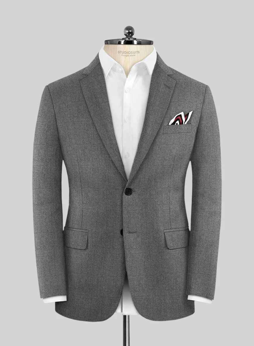 Scabal Sapphire Light Gray Wool Jacket
