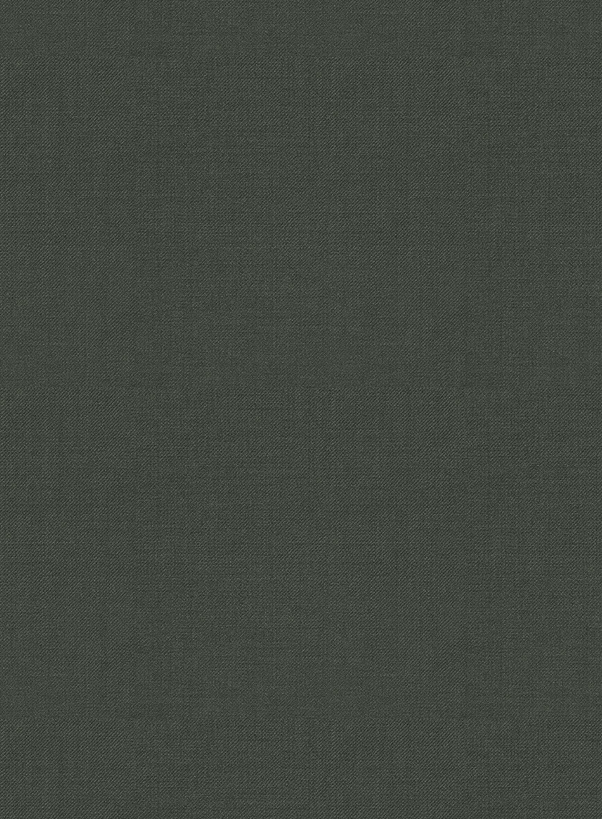 Scabal Seaweed Green Wool Pants - Image 3