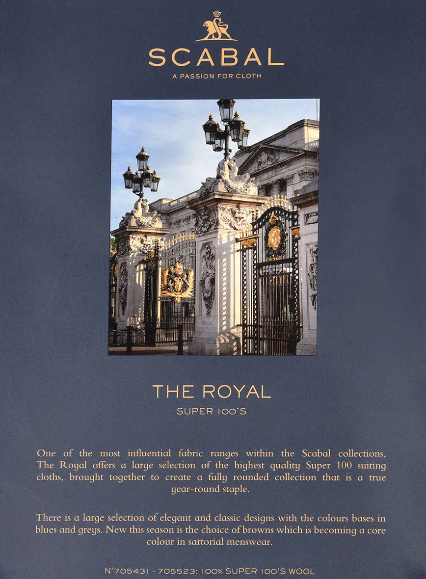 Scabal Siano Herringbone Blue Wool Jacket - Image 5