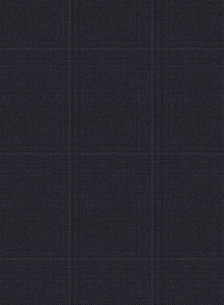 Scabal Sval Windowpane Blue Wool Jacket - Image 3