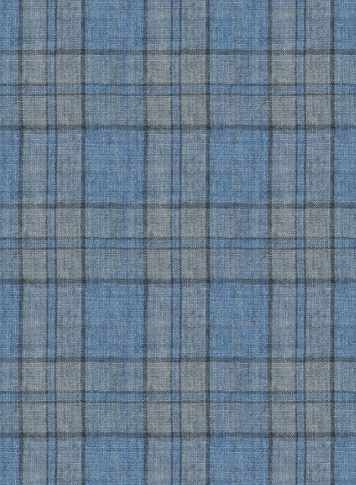 Scabal Taormina Lodi Blue Linen Jacket - Image 2