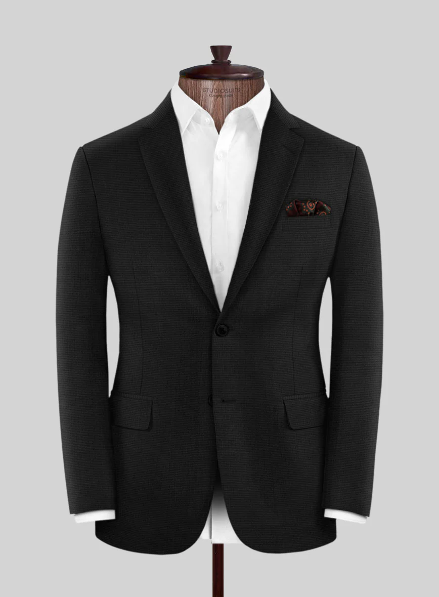 Scabal Tolno Black Wool Jacket