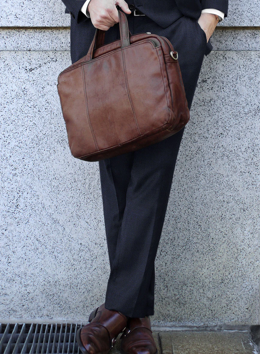 Scabal Tornado Floras Blue Wool Suit - Image 4