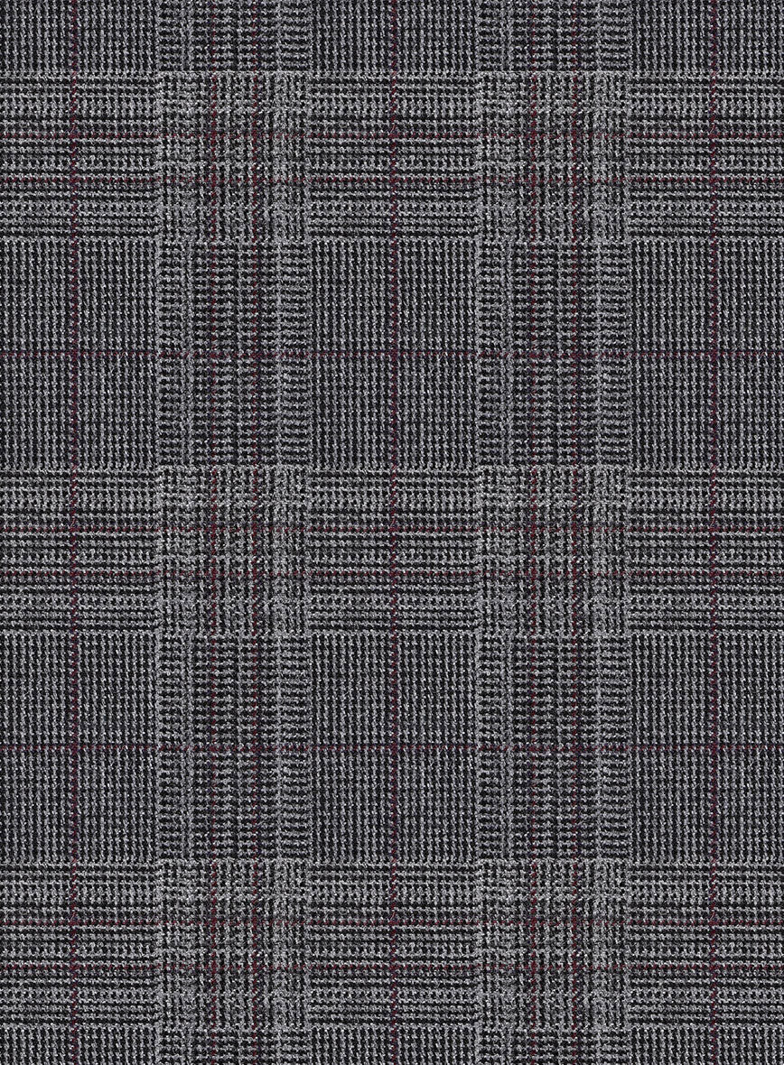 Scabal Tornado Glen Gray Wool Jacket - Image 2