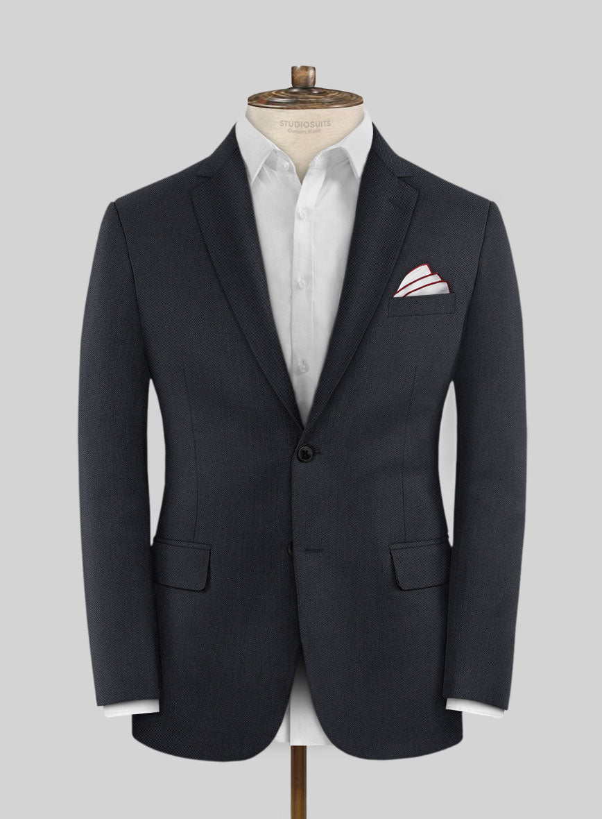 Scabal Tornado Metra Blue Wool Jacket