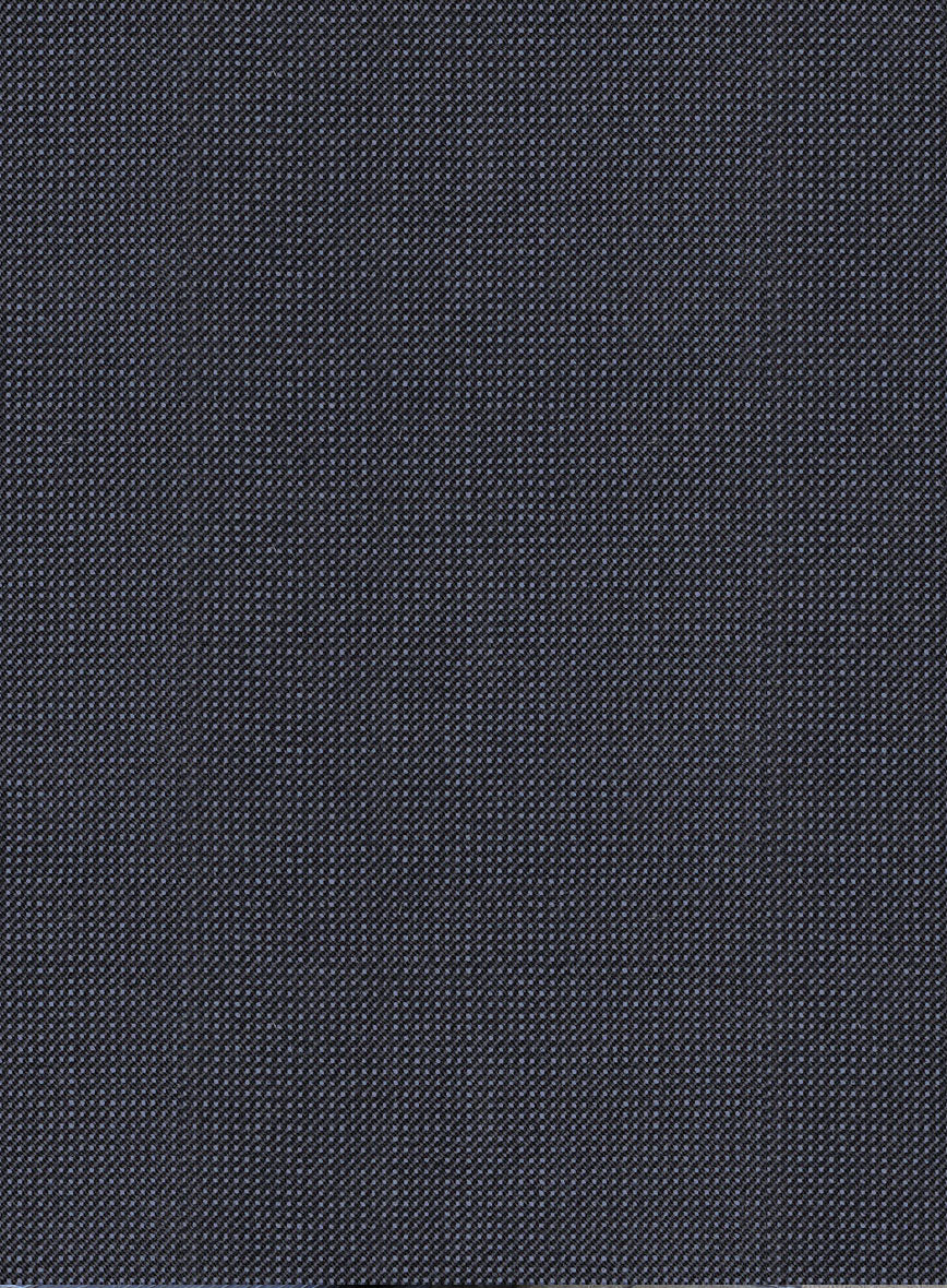 Scabal Tornado Pin Check Blue Wool Jacket - Image 2