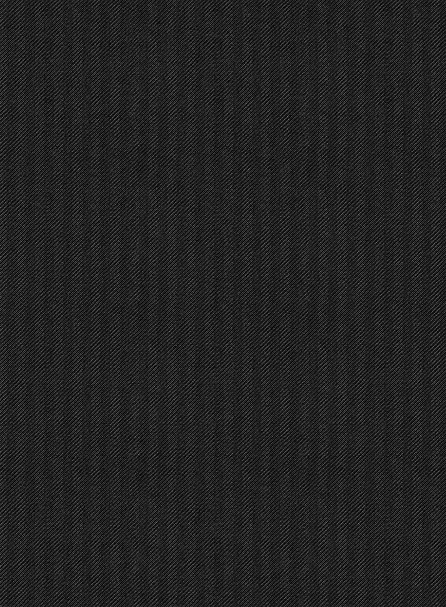 Scabal Tunata Stripe Black Wool Suit - Image 7