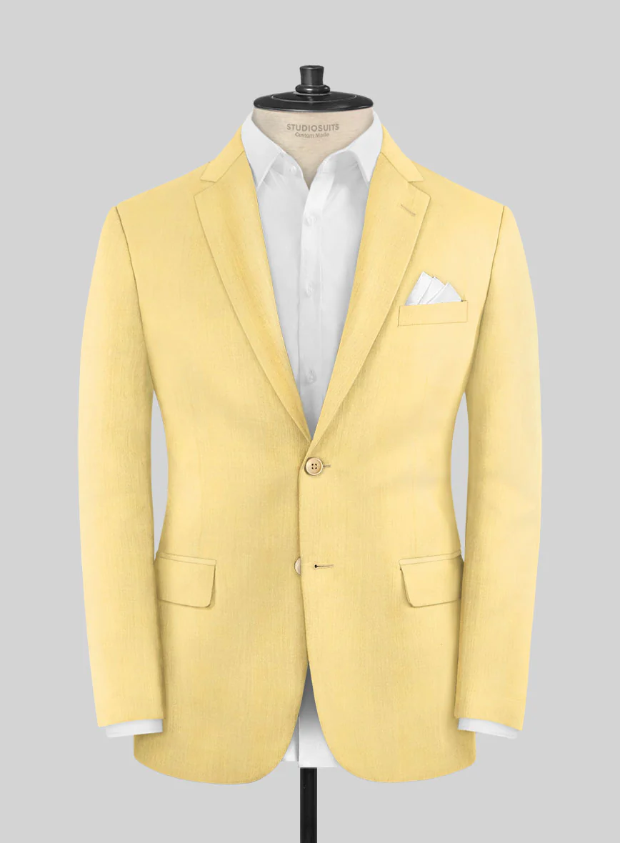 Scabal Yellow Wool Jacket