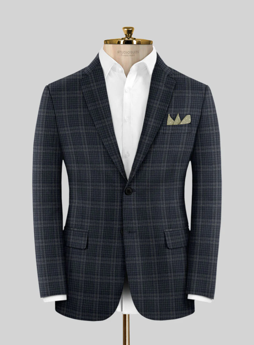 Scabal Zodiac Blue Wool Jacket