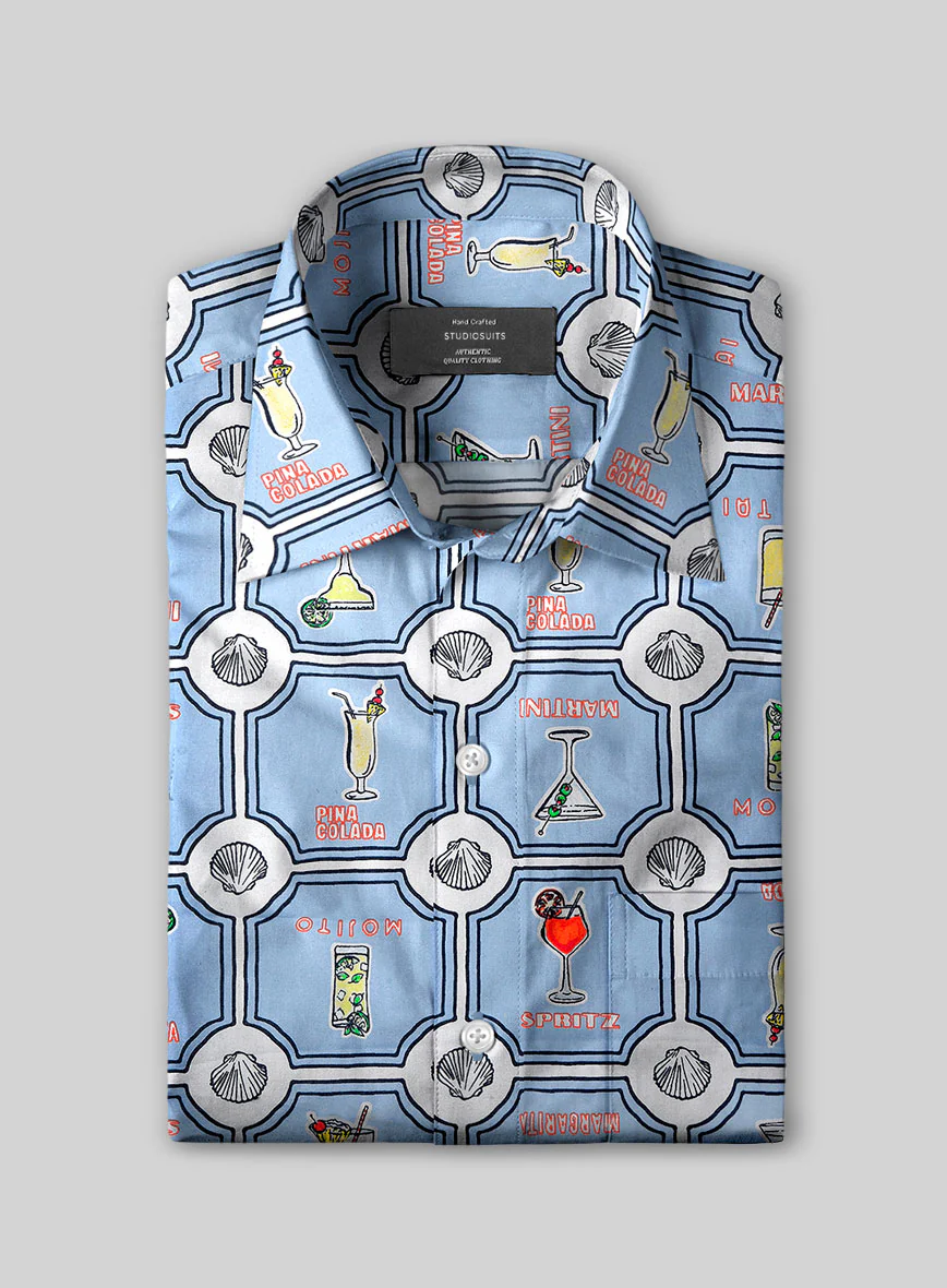 Seaside Spirits Cotton Lycra Shirt