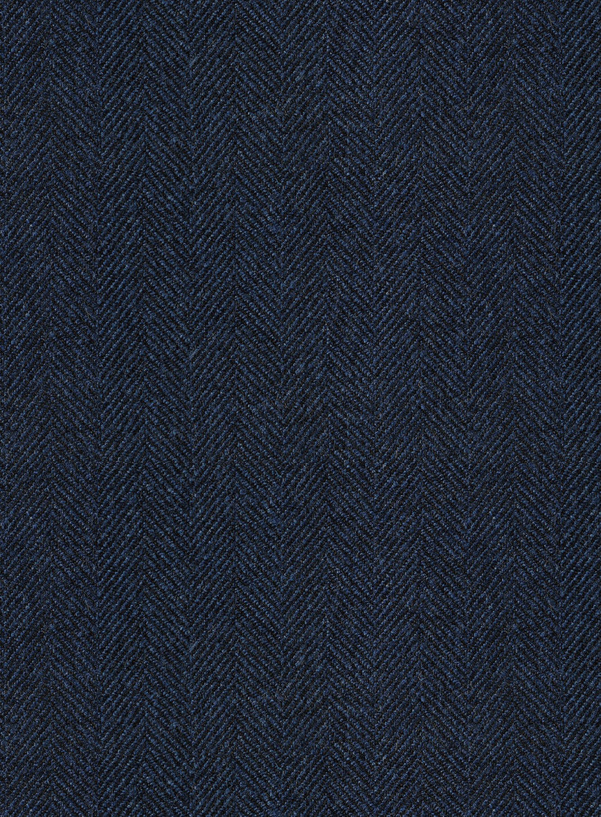 Showman Blue Herringbone Tweed Jacket - Image 4